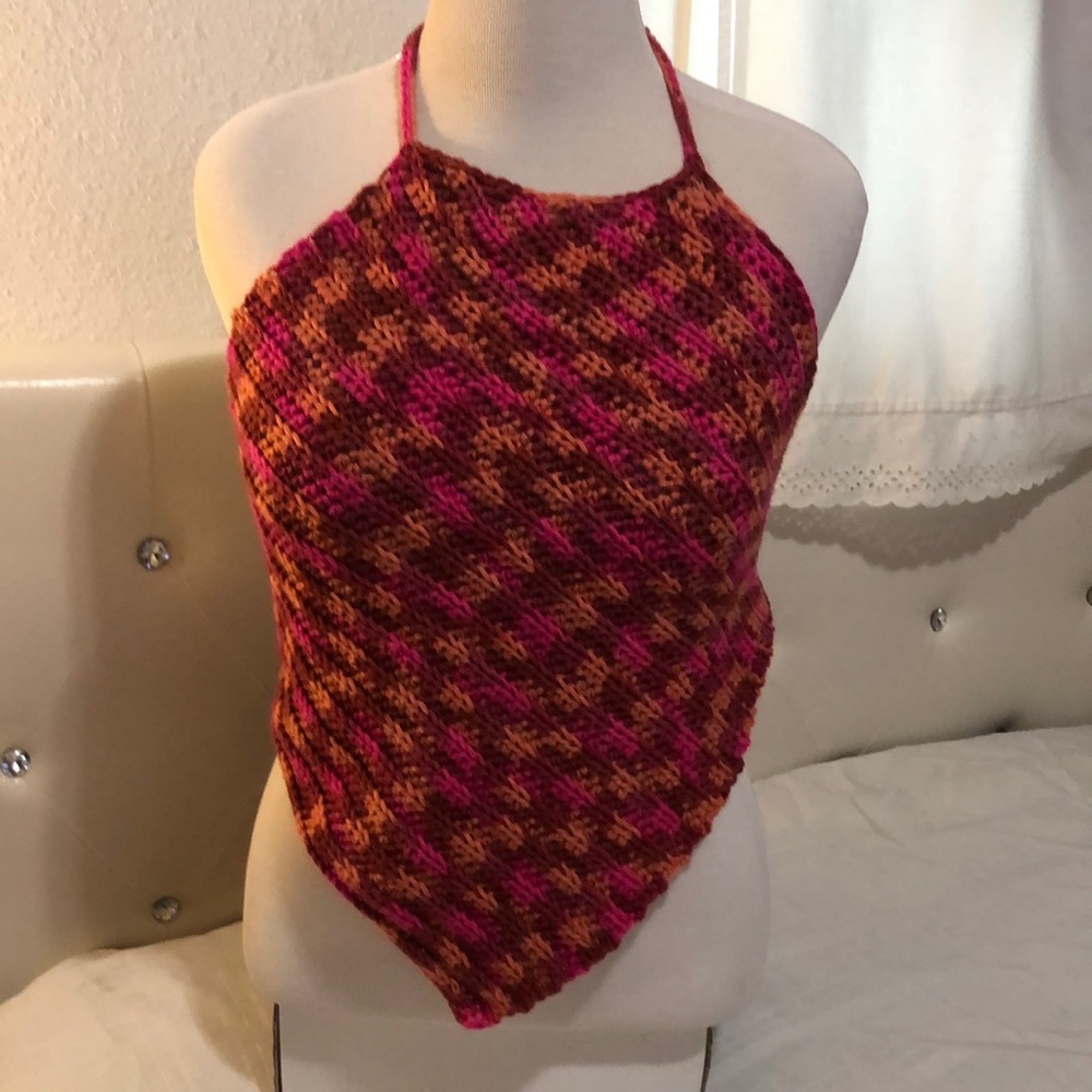 Handmade Crochet Halter Top